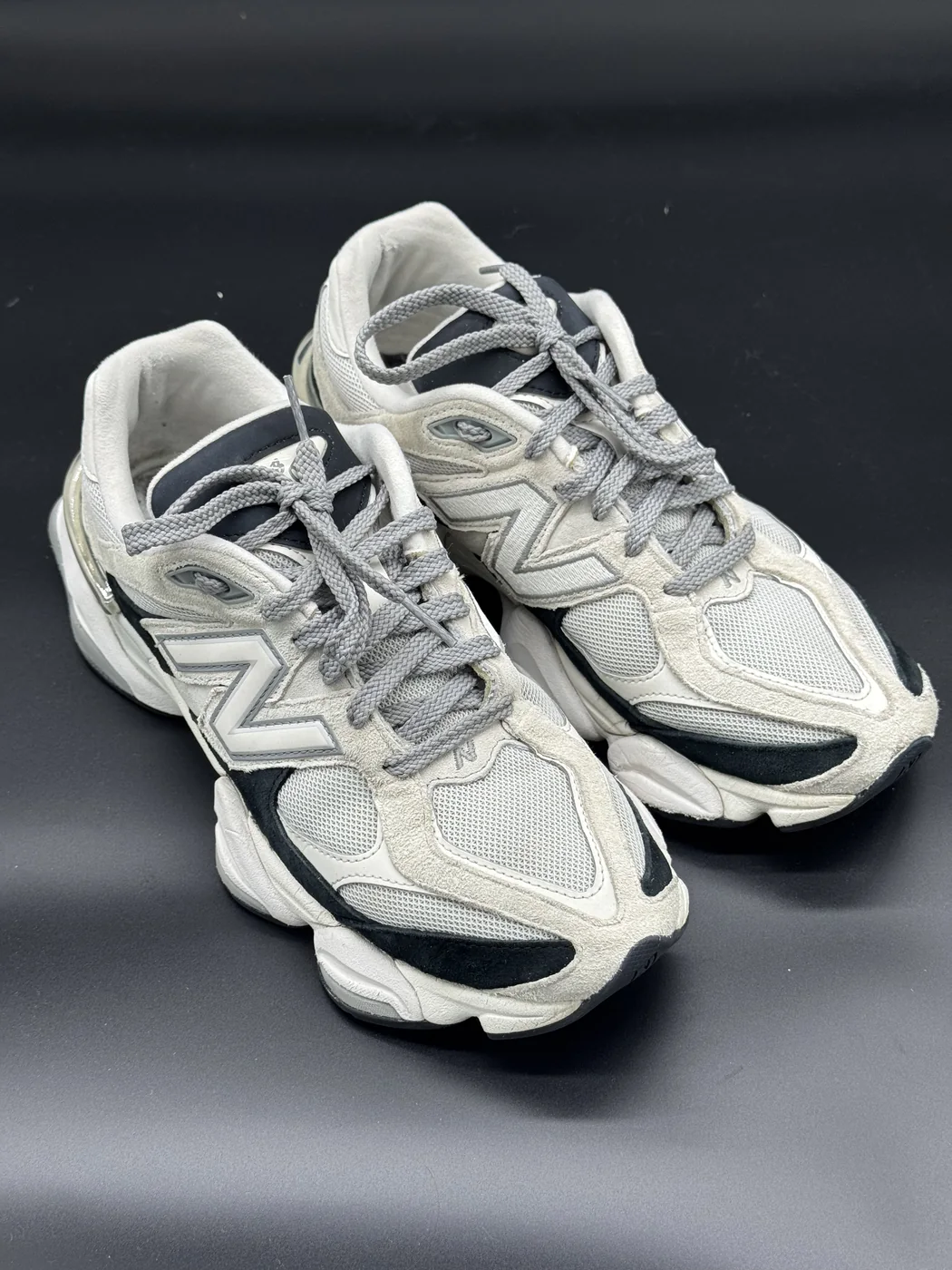 Silver New Balance after sneaker cleaning