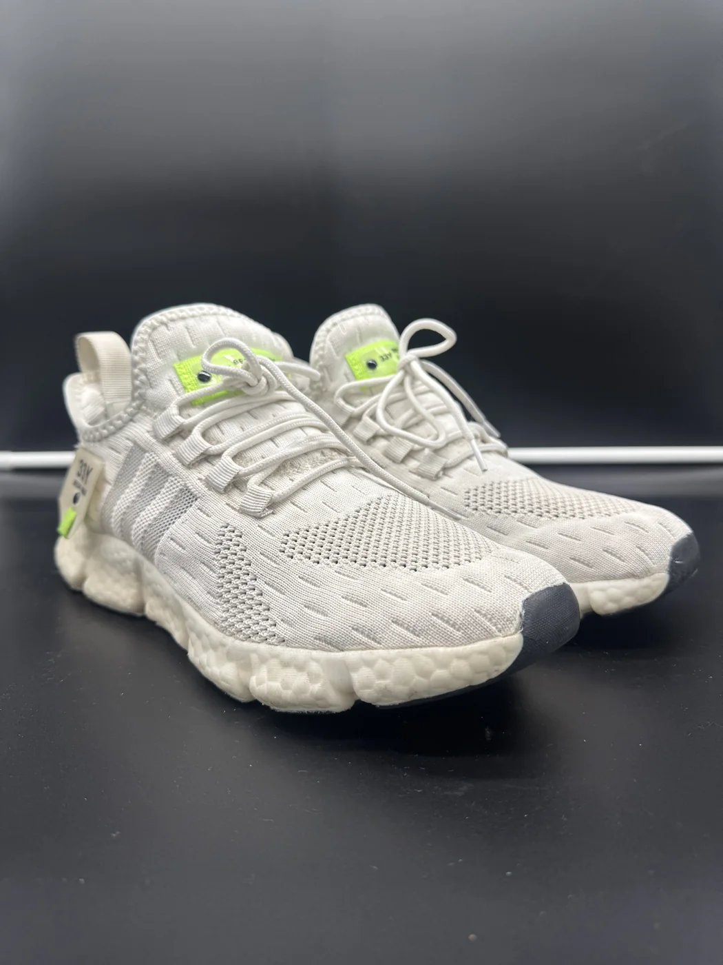 White Ultraboost before sneaker cleaning