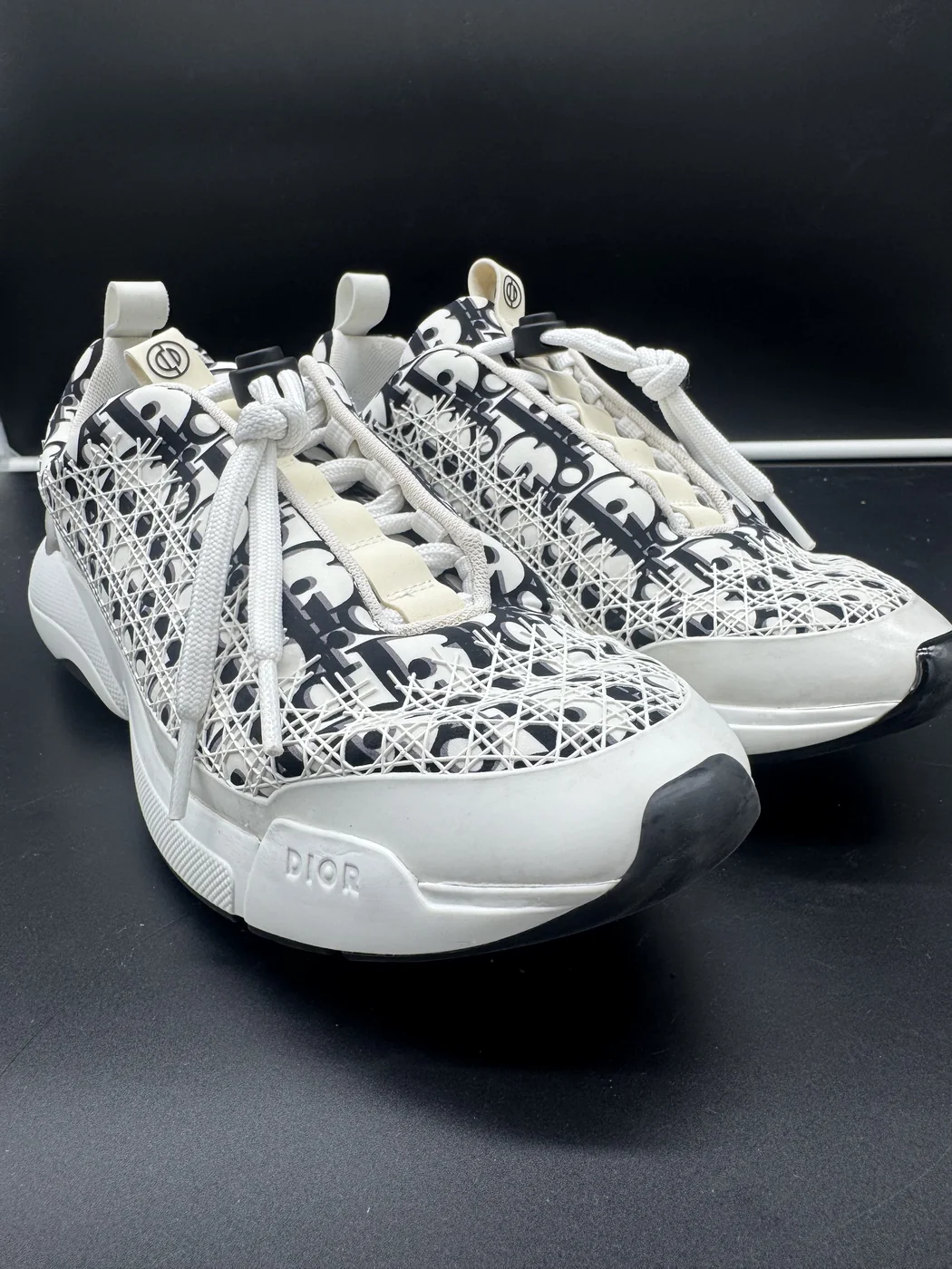Patterned Designer Sneaker after sneaker cleaning