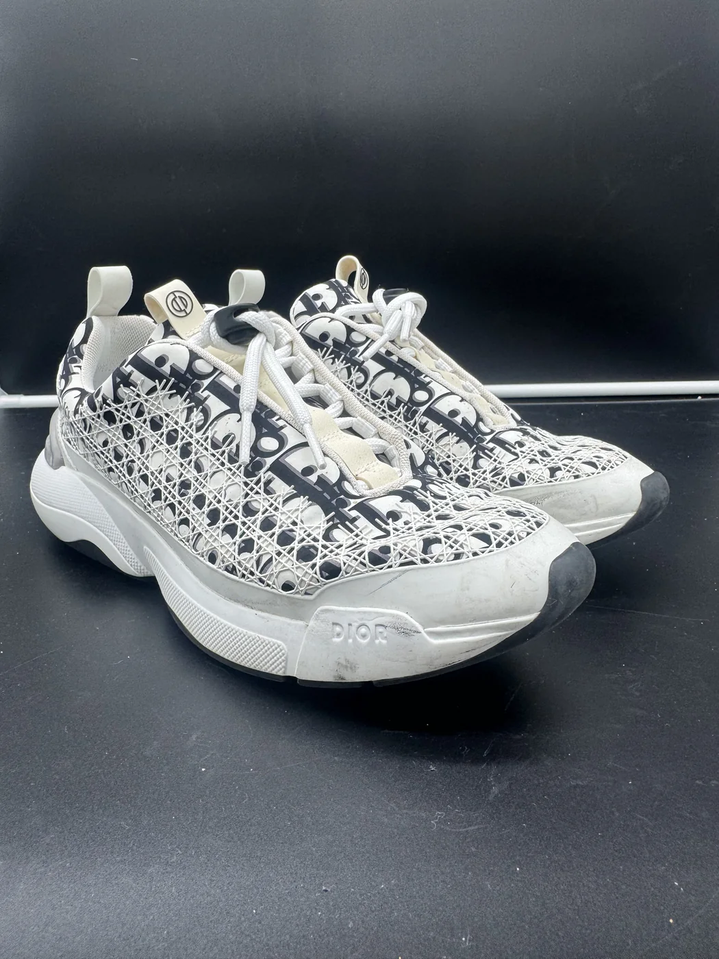 Patterned Designer Sneaker before sneaker cleaning
